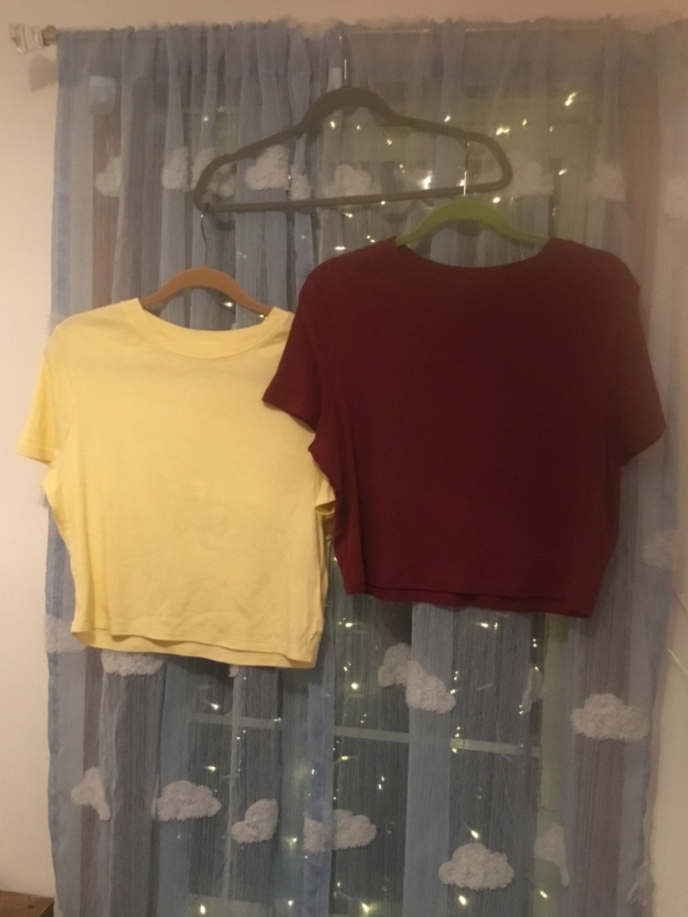 No Boundaries 2 Crop Tops Size XL (16 - 18) Pit to pit 21 inches